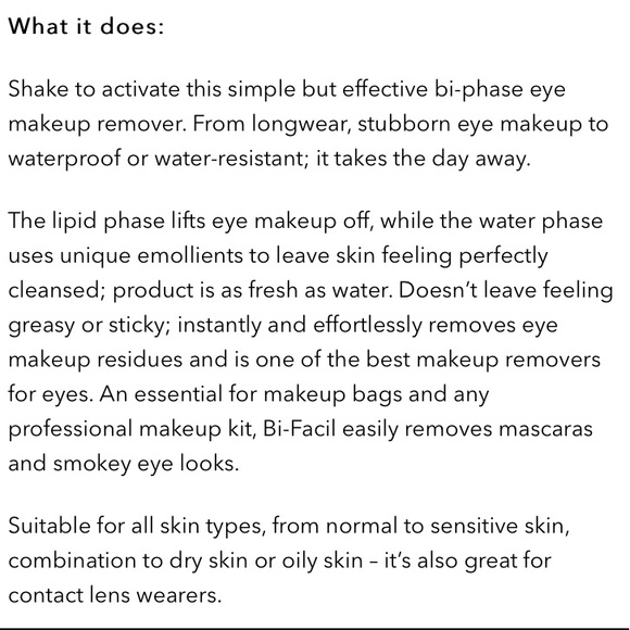 Lancome Bi-Facil Double Action Eye Makeup Remover - Picture 4 of 7